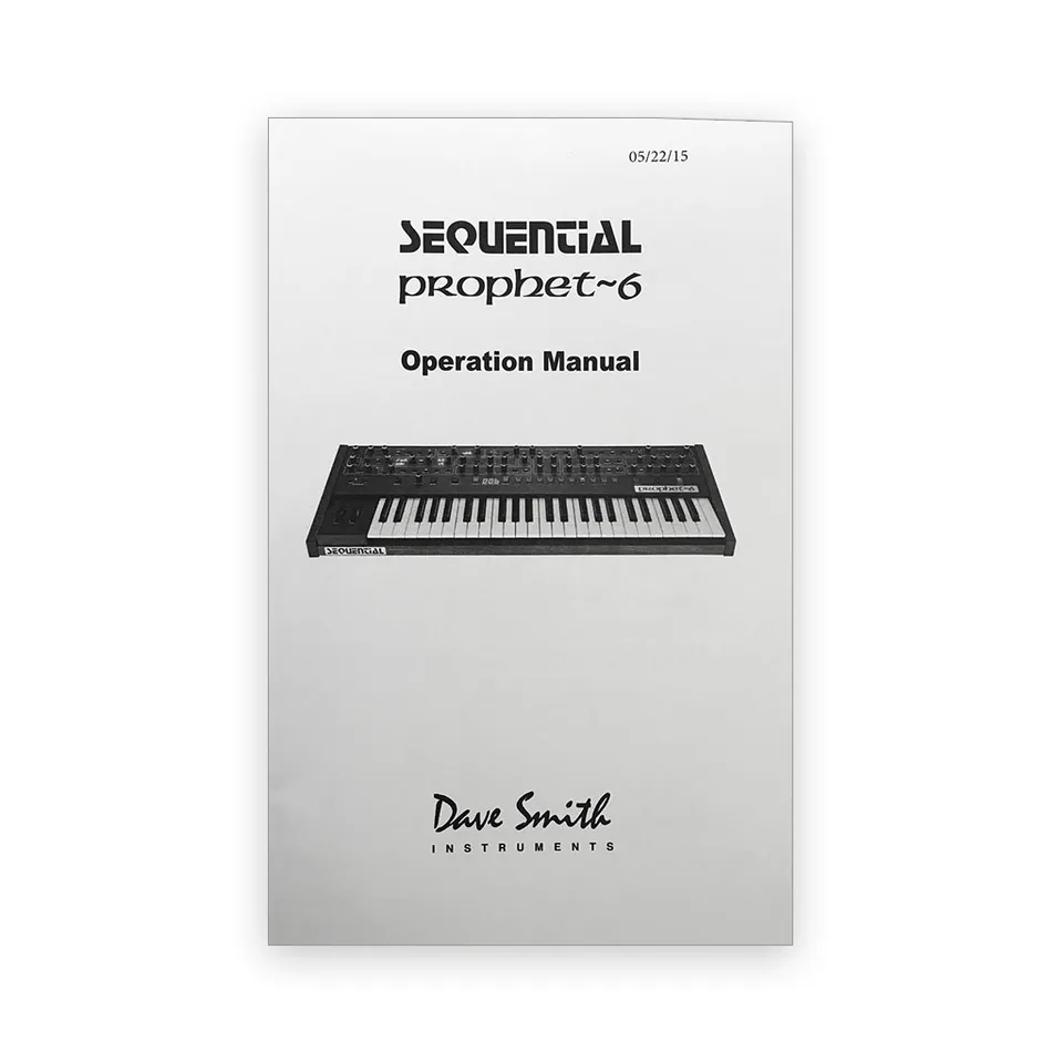 sequential-prophet-6-original-bedienungsanleitung-manual image 1