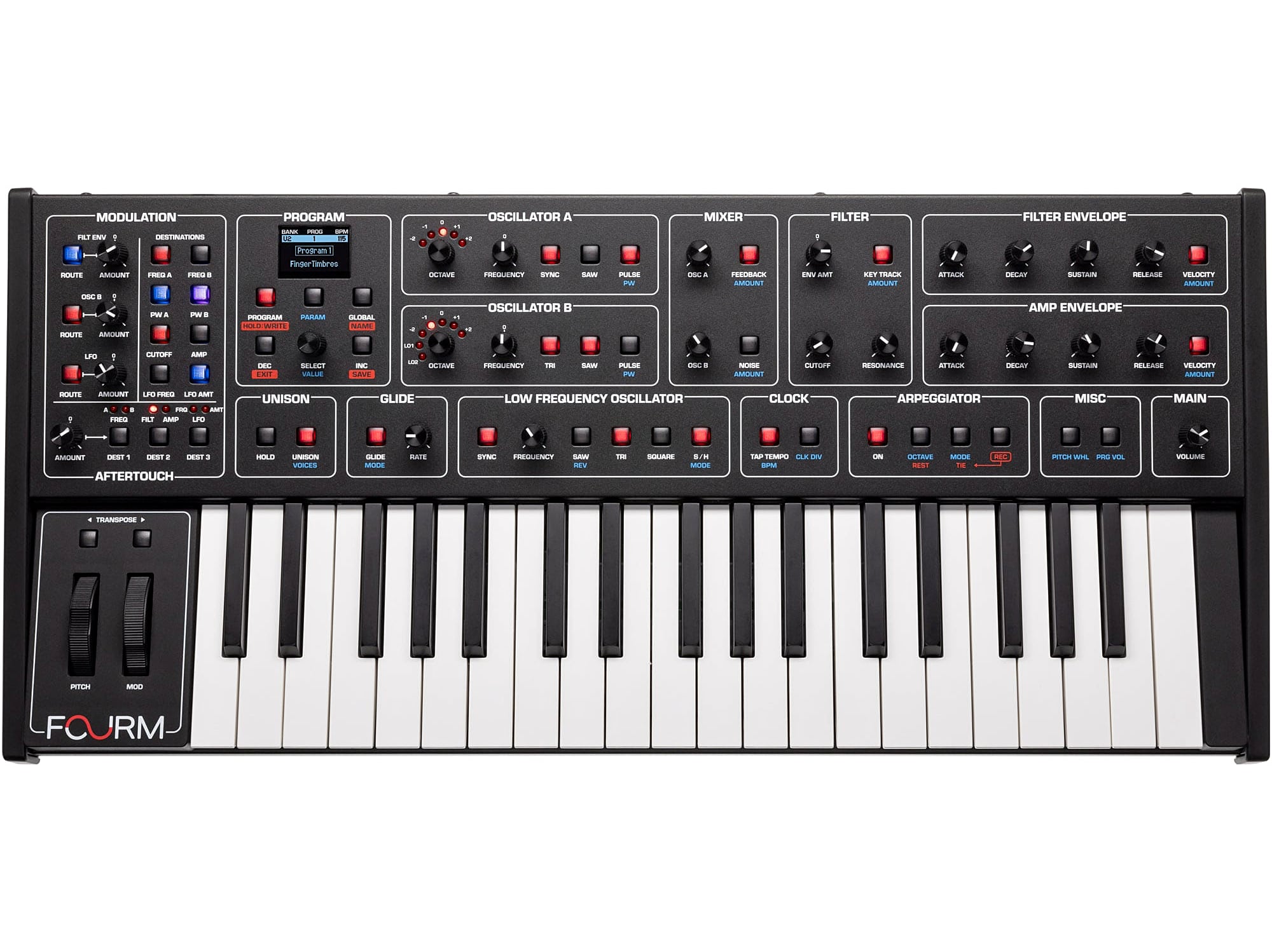 sequential-fourm-kompakt-analog-synthesizer-4-stimmen-prophet-5-sound image 1