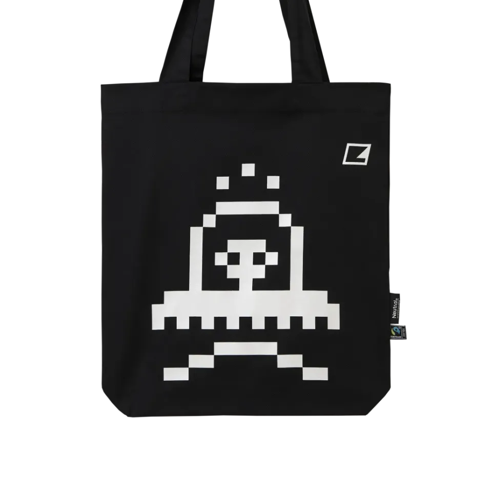 elektron-twill-tote-bag-pixel-icon-stofftragetasche image 1