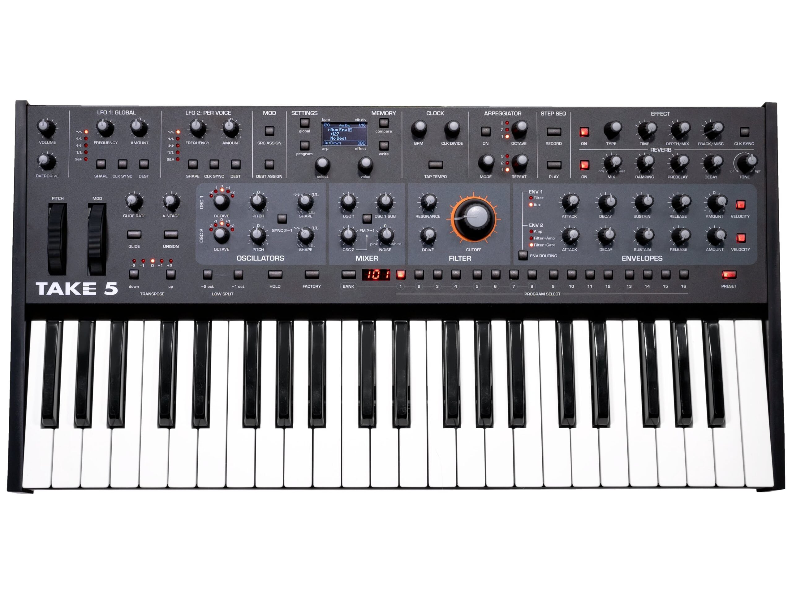 sequential-take-5-kompakt-poly-synth-keyboard-vco-vcf-analog image 1