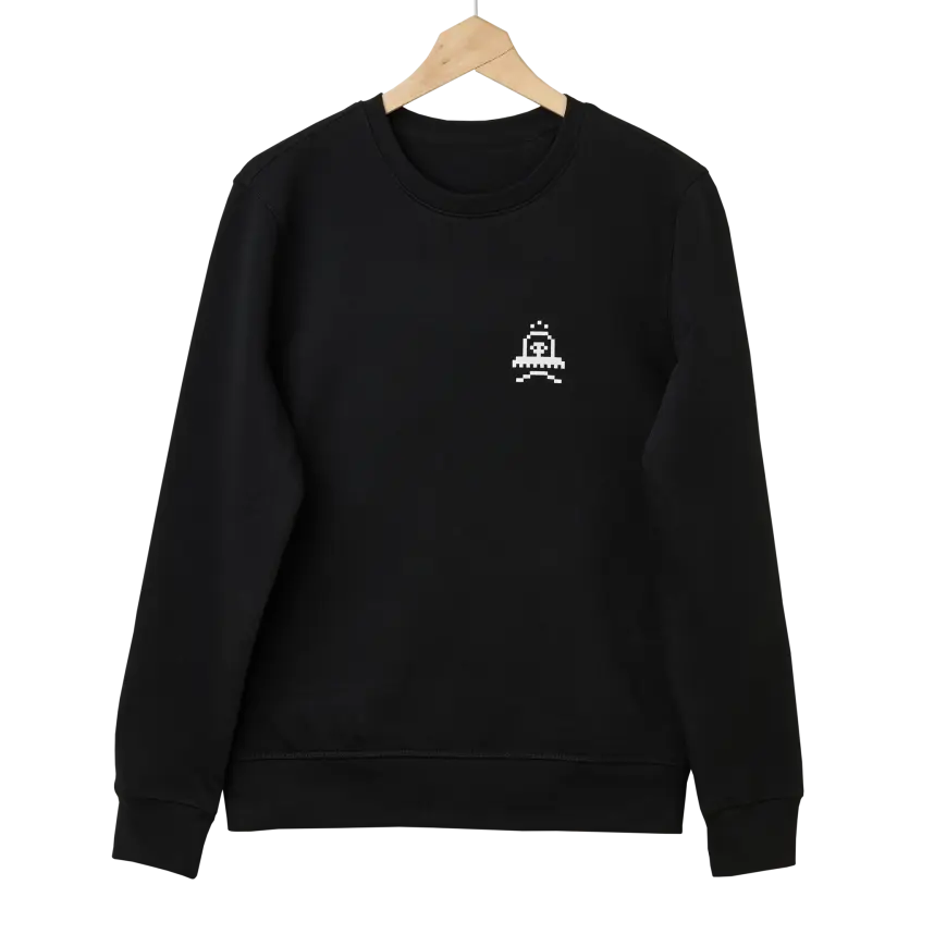 elektron-sweatshirt-pixel-icon-merch-pullover-in-schwarz image 3