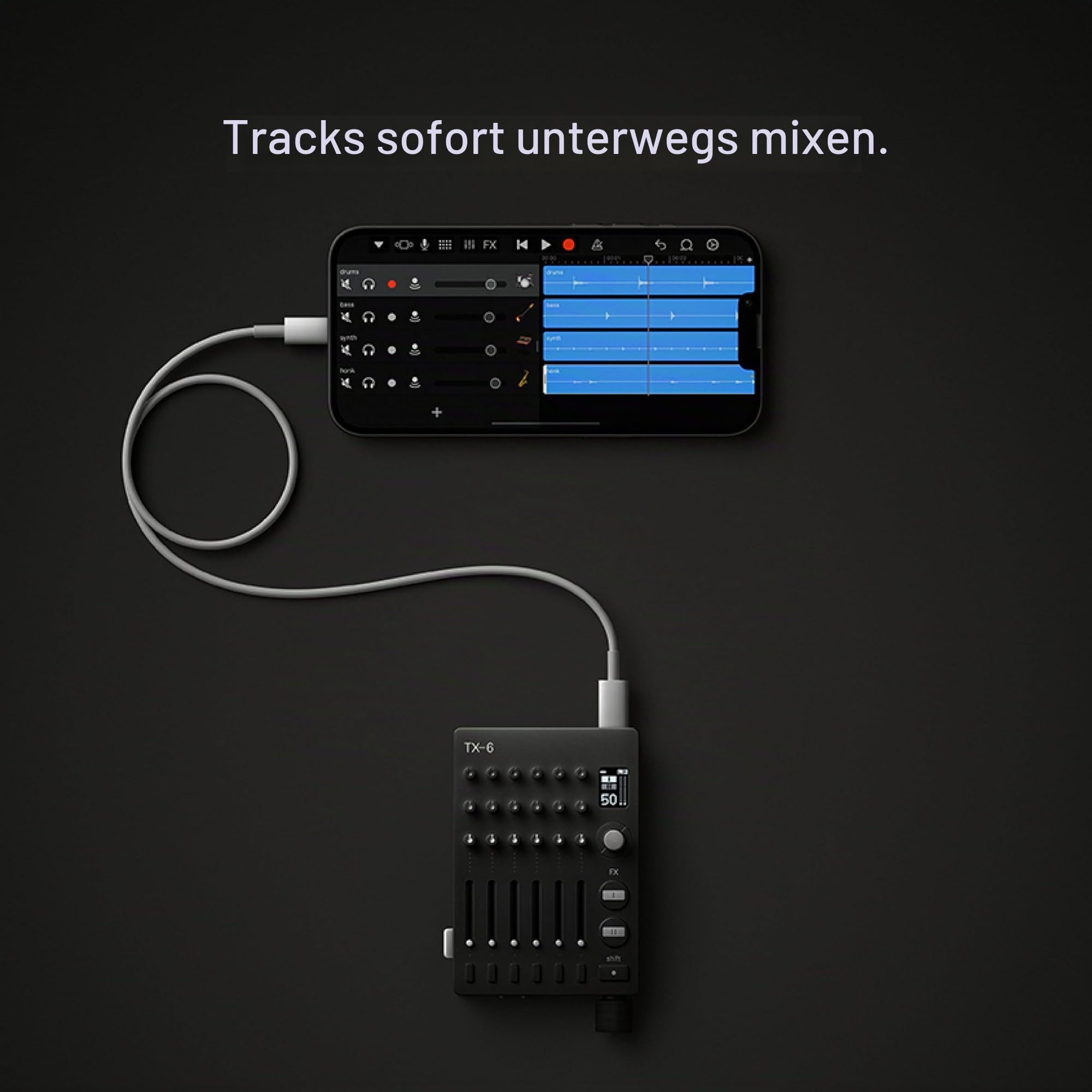 teenage-engineering-tx-6-mini-mixer-audiointerface-black image 5