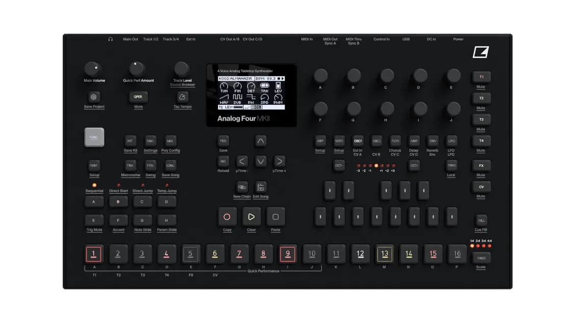 elektron-analog-four-mkii-4-stimmiger-analog-synthesizer-f-r-dawless-performance image 1