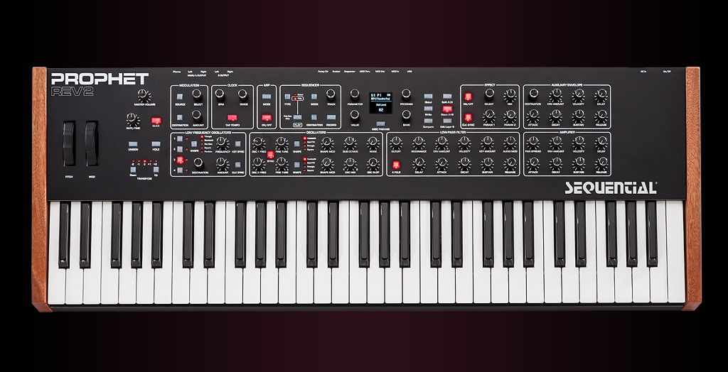 sequential-prophet-rev2-analog-synthesizer-keyboard image 2