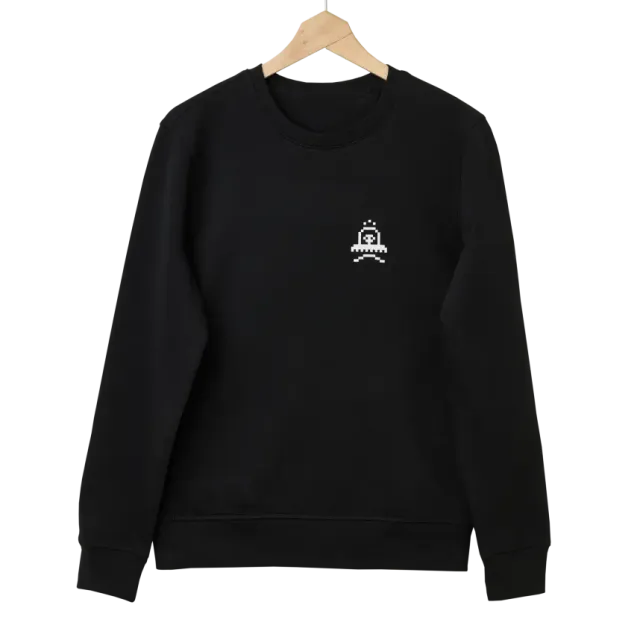 elektron-sweatshirt-pixel-icon-merch-pullover-in-schwarz image 1