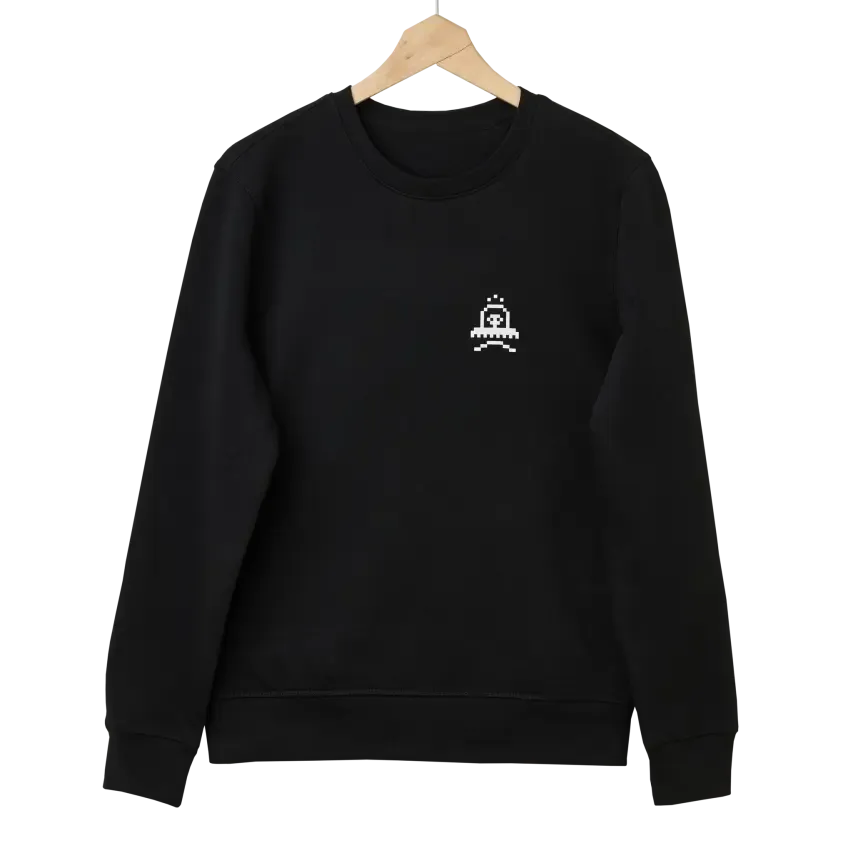 elektron-sweatshirt-pixel-icon-merch-pullover-in-schwarz image 1